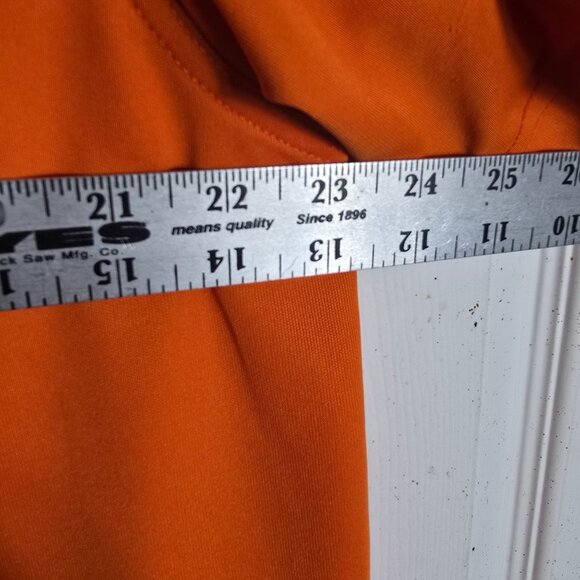 Under Armour Loose Heat Gear Polo Shirt‎ XL Men's Orange Short Sleeve - Picture 5 of 9